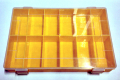 Sortimentskasten gelb mit 12 Fächern
