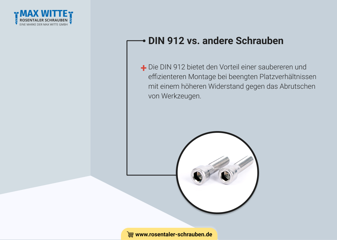 DIN 912 vs. andere Schrauben