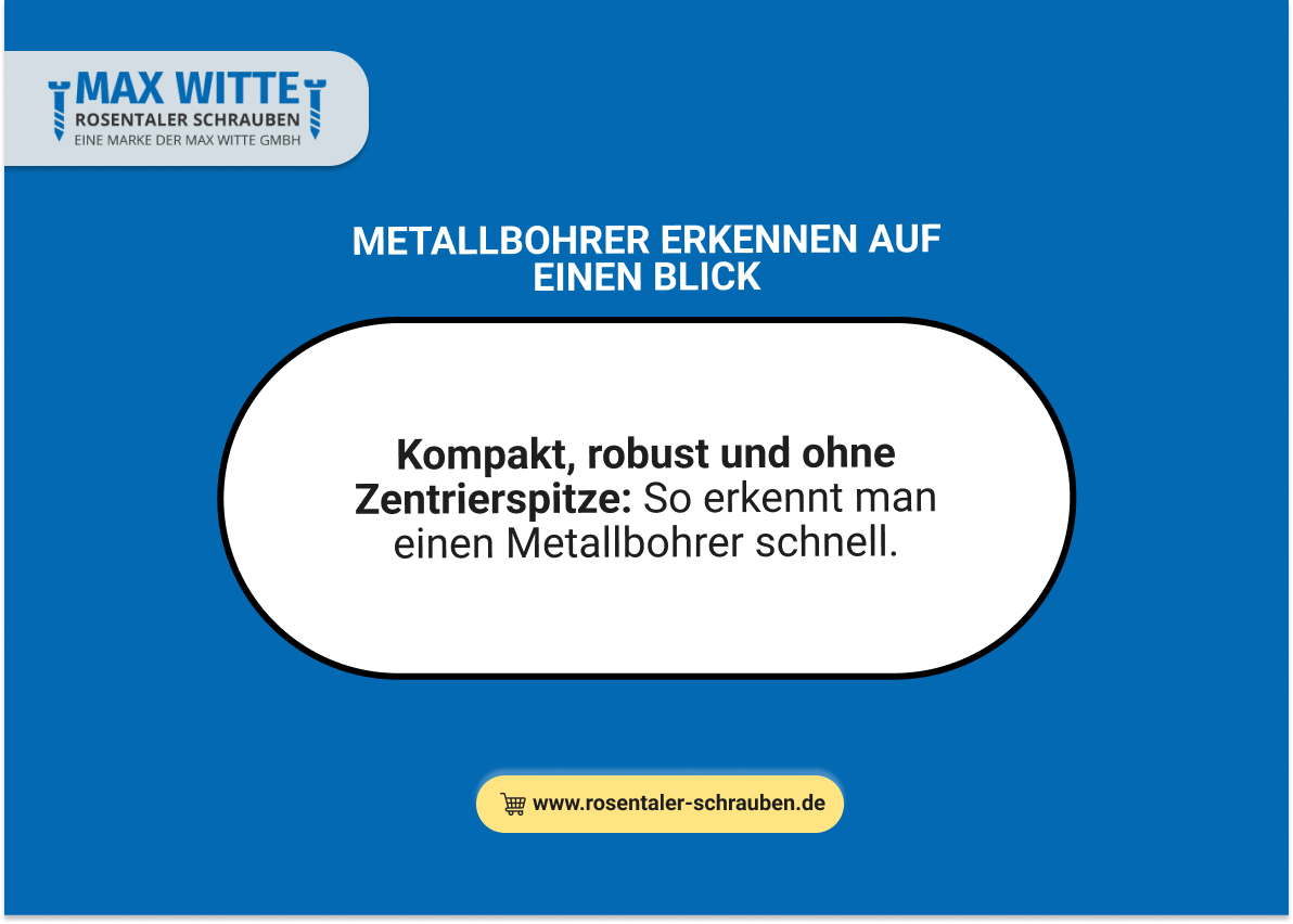Metallbohrer erkennen auf einen Blick