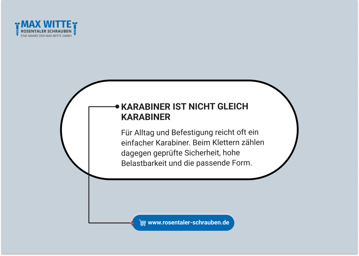 Karabiner ist nicht gleich Karabiner