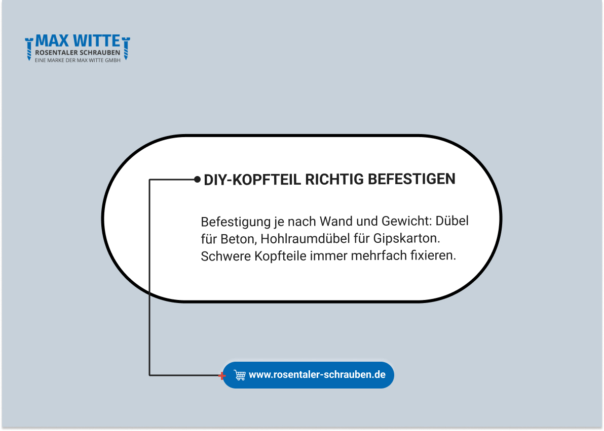 DIY-Kopfteil richtig befestigen