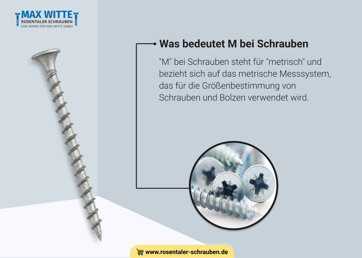 Was bedeutet M bei Schrauben