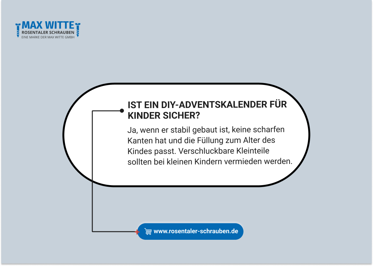 Ist ein DIY-Adventskalender für Kinder sicher?