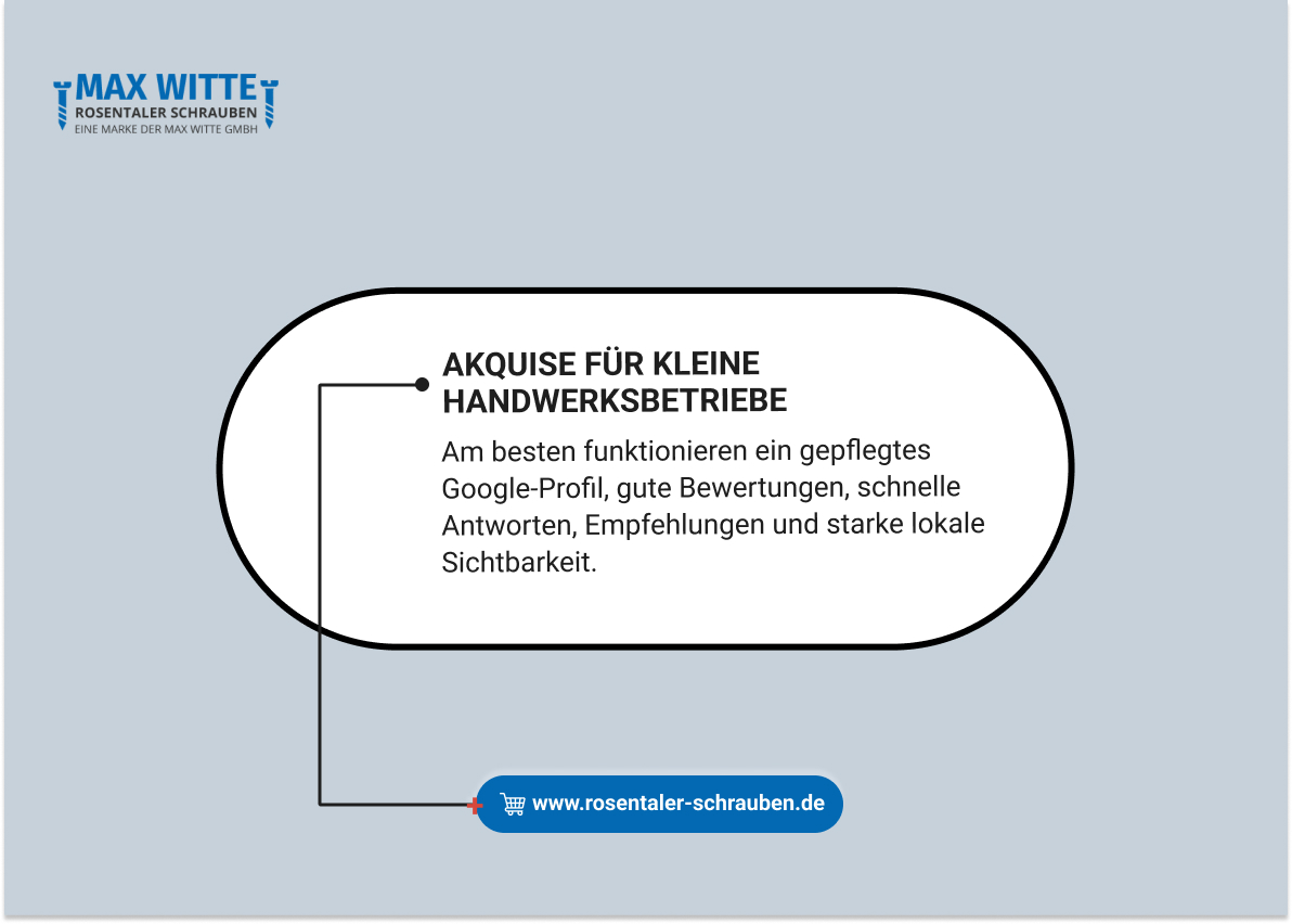 Akquise für kleine Handwerksbetriebe