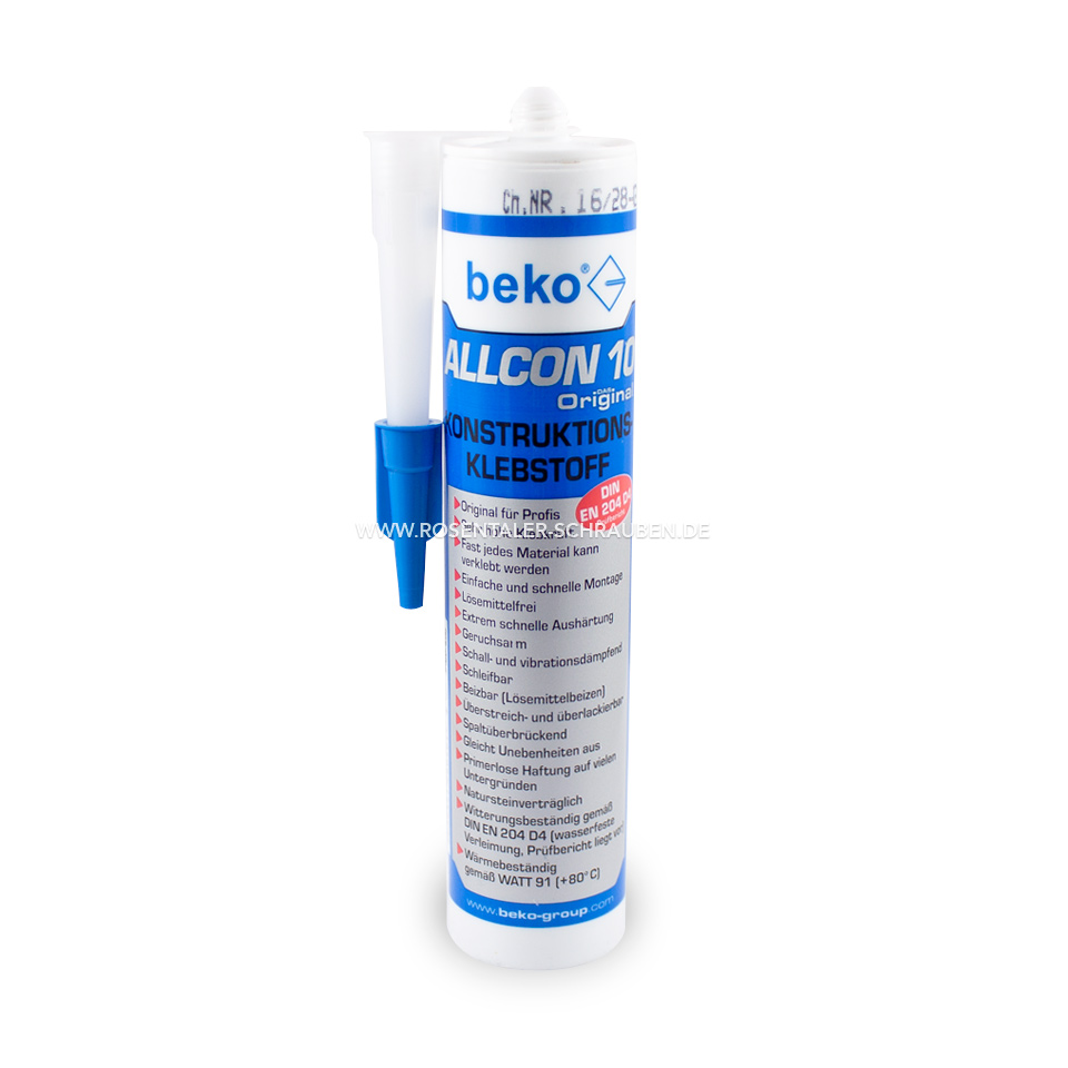 BEKO Allcon 10 Konstruktionsklebstoff 310ml BEKO Allcon 10 Konstruktionsklebstoff 310ml