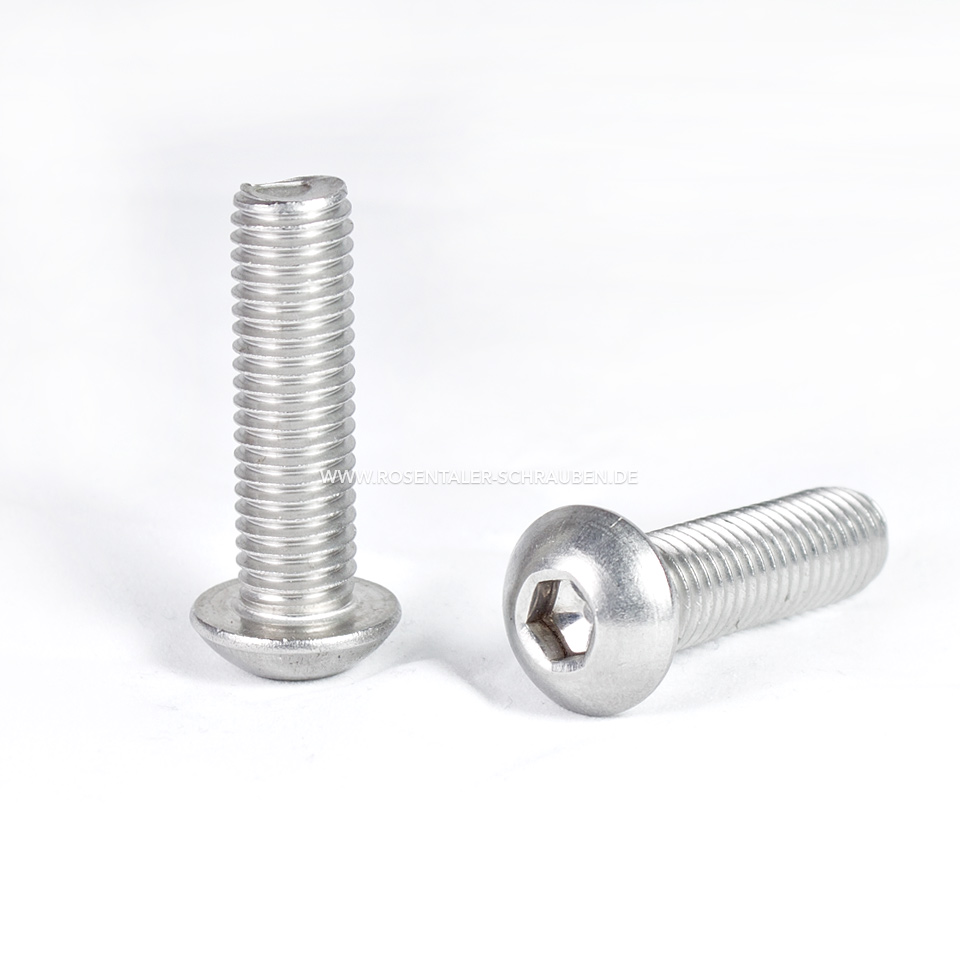 Halbrundkopf Innensechskant ISO 7380 A2 Edelstahl Rostfrei M8 x 70 Halbrundkopf Innensechskant ISO 7380 A2 Edelstahl Rostfrei M8 x 70