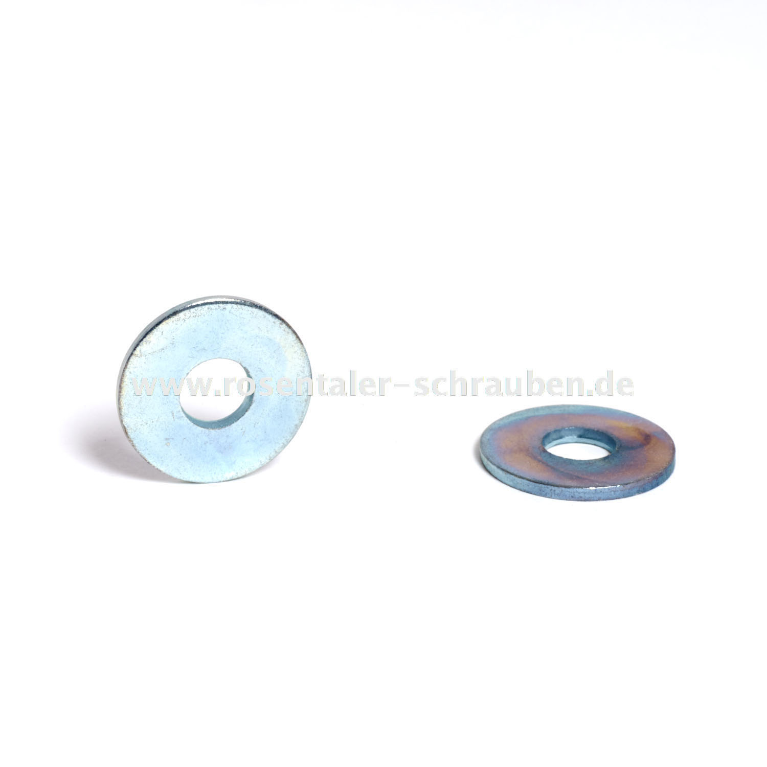 Unterlegscheiben groß ca. 3 x d DIN 9021  stahl zink weiß 19mm