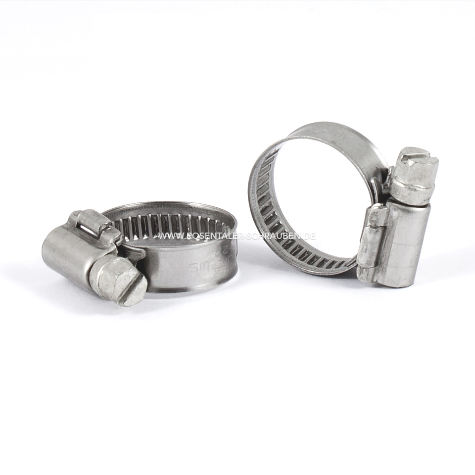 Schlauchschelle A4 Edelstahl rostfrei Säurebeständig 8-12mm Schlauchschelle A4 Edelstahl rostfrei Säurebeständig 8-12mm