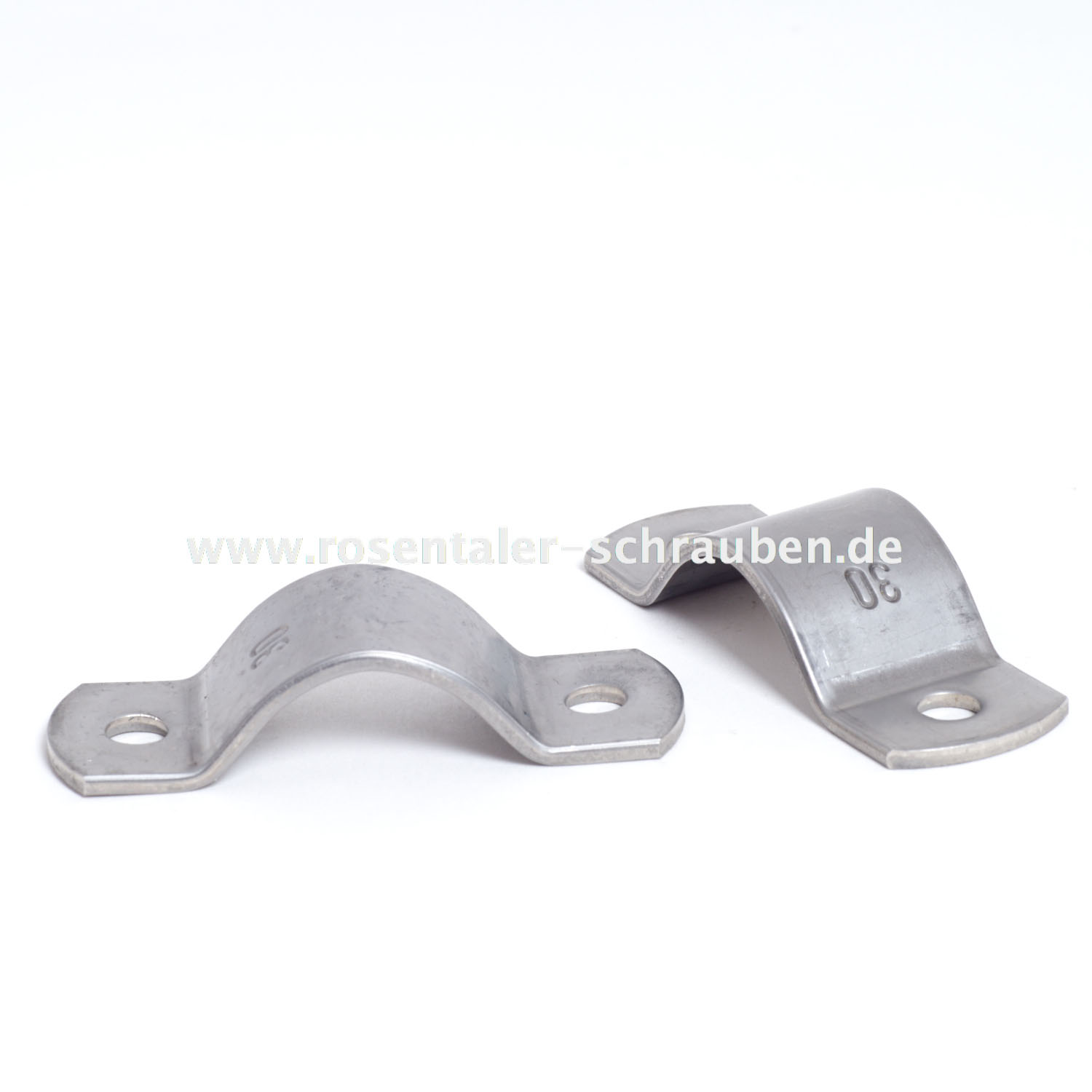 Rohrdoppelschelle A2 Edelstahl 129mm Rohrdoppelschelle A2 Edelstahl 129mm