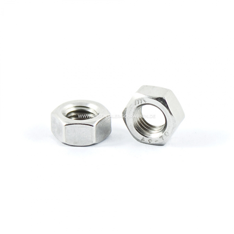 Sechskantmuttern DIN 934 A2 Edelstahl Rostfrei M22 Sechskantmuttern DIN 934 A2 Edelstahl Rostfrei M22