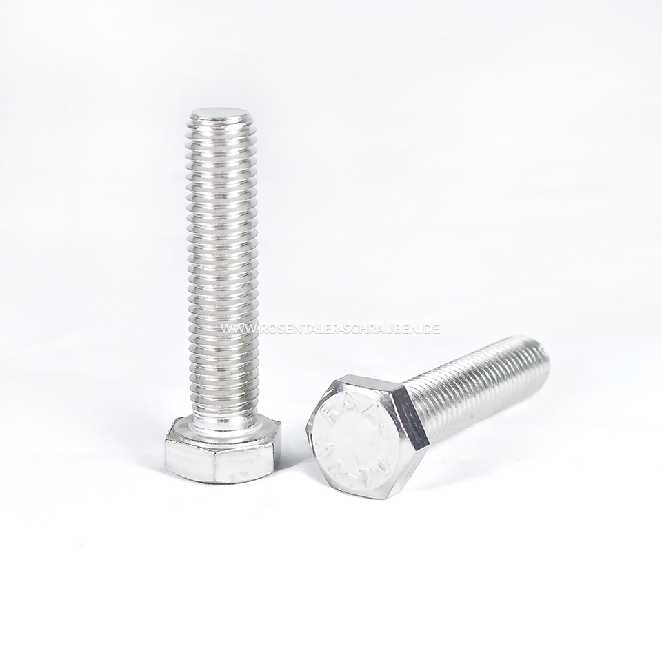 DIN 933   A2    M20 x 180 Sechskantschraube DIN 933   A2    M20 x 180 Sechskantschraube