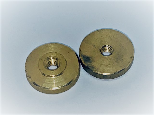 Rändelmutter niedrige Form DIN 467 Messing M3