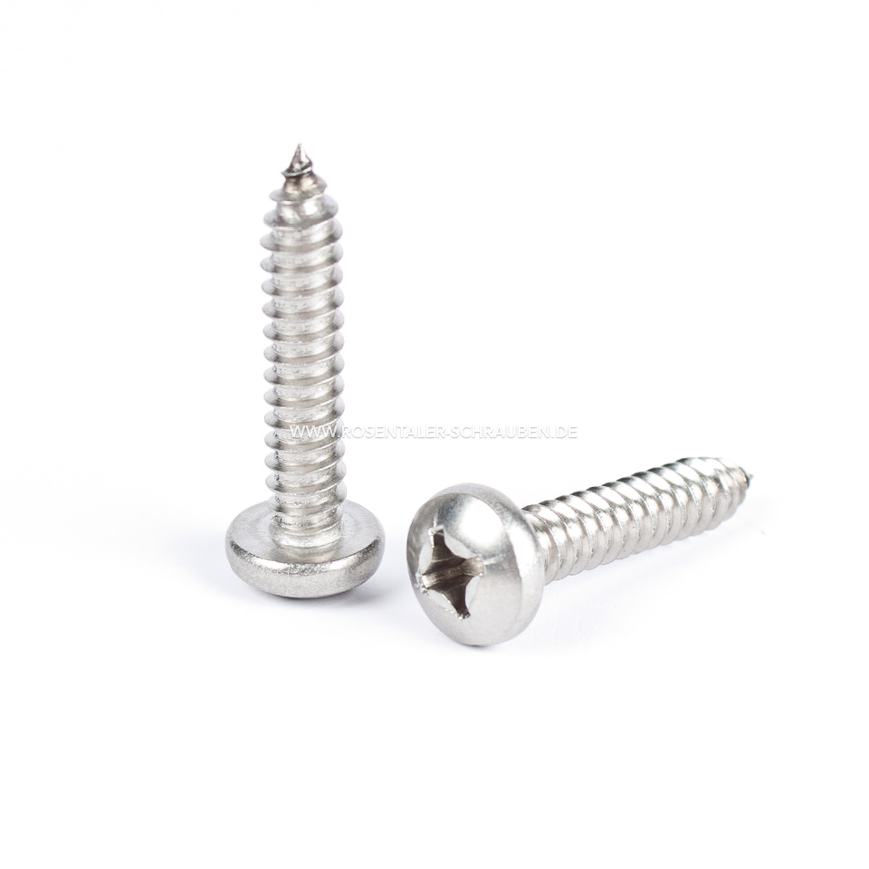 Linsen Blechtreibschraube, Kreuschlitz DIN 7981 A2 2,9 x 16 Linsen Blechtreibschraube, Kreuschlitz DIN 7981 A2 2,9 x 16