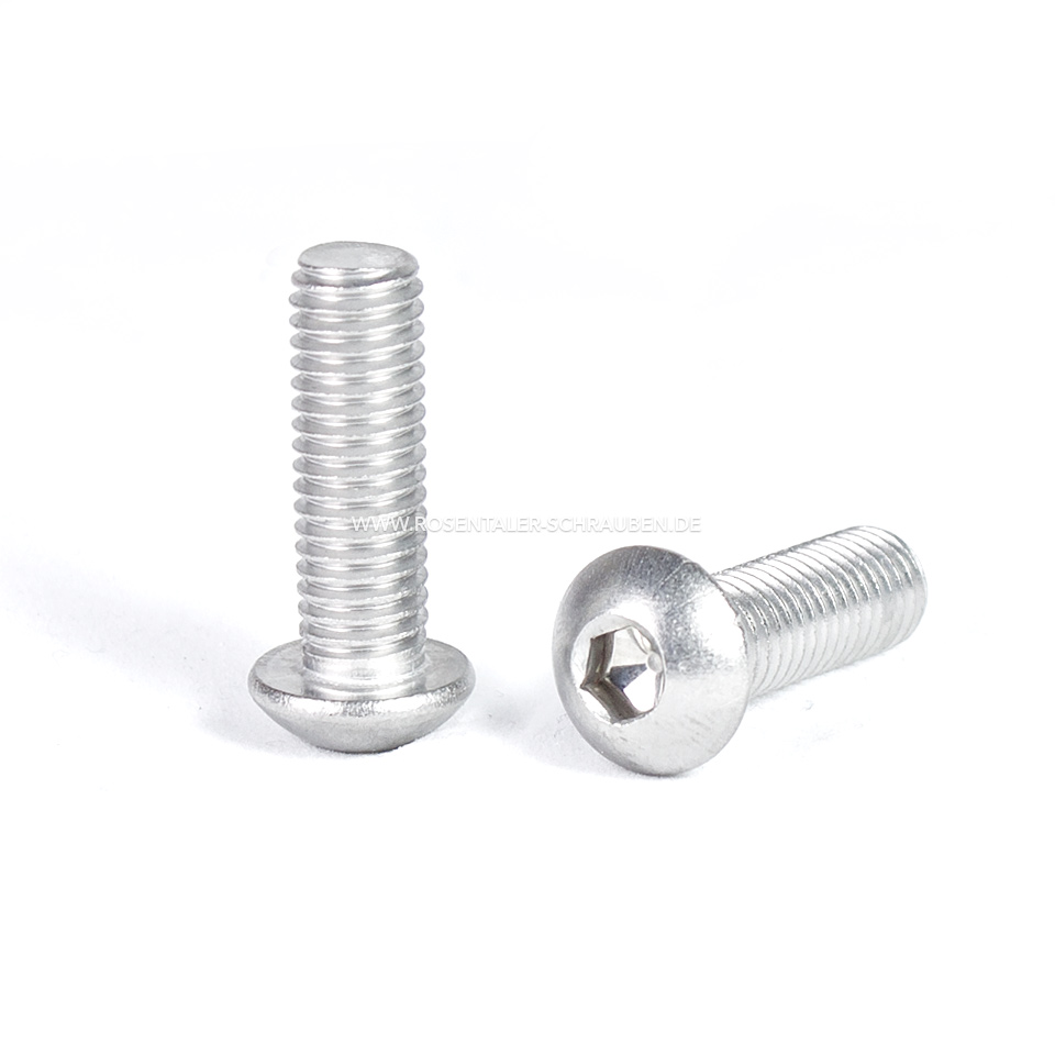 Halbrundkopf Innensechskant ISO 7380 A2 Edelstahl Rostfrei M8 x 60 Halbrundkopf Innensechskant ISO 7380 A2 Edelstahl Rostfrei M8 x 60