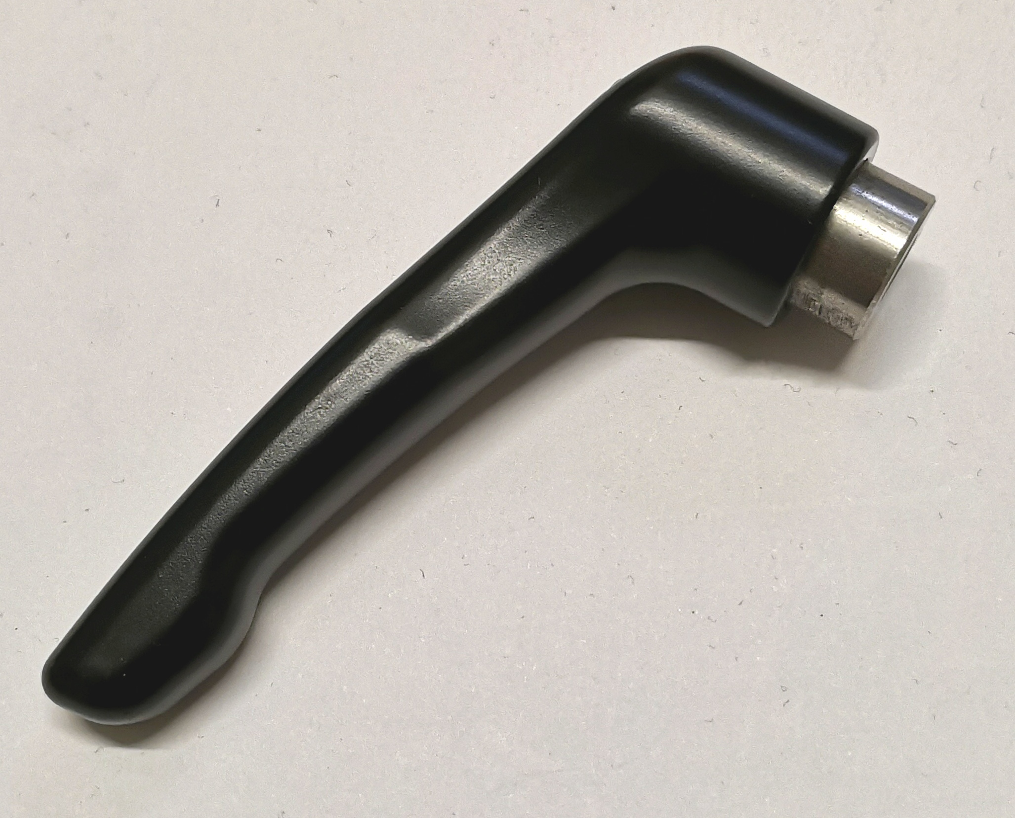 Klemmhebelmutter schwarz Zinkdruckguss mit Edelstahlbuchse 1/4" UNC Klemmhebelmutter schwarz Zinkdruckguss mit Edelstahlbuchse 1/4" UNC