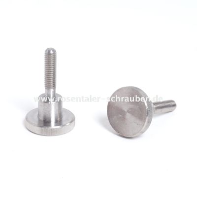 Rändelschrauben mit Bund DIN 464 A2 Edelstahl Rostfrei M5 x 12