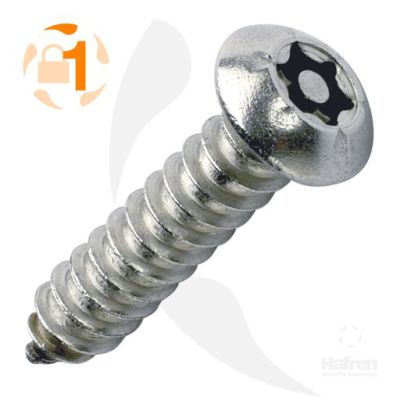 Blechtreibschraube ähnl. DIN 7981 Innensechsrund und Stift A2 Edelstahl 4,8 x 32