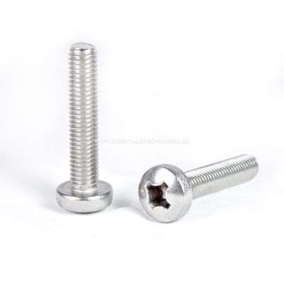 Linsenkopfschraube mit Kreuzschlitz DIN 7985 A2 M6 x 10