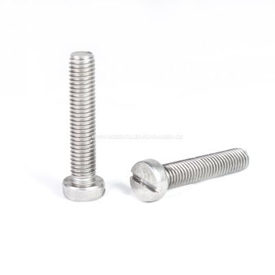 DIN 84 A2 Edelstahl Rostfrei M1,4 x 4 Zylinderkopfschraube mit Schlitz